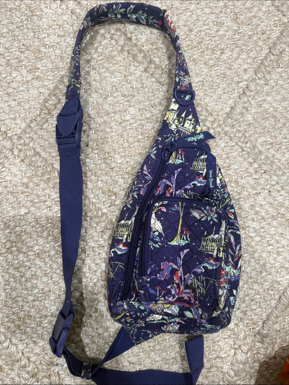 Vera Bradley Harry Potter Forbidden Forest Mini Sling Backpack, Purple. - Picture 4 of 6